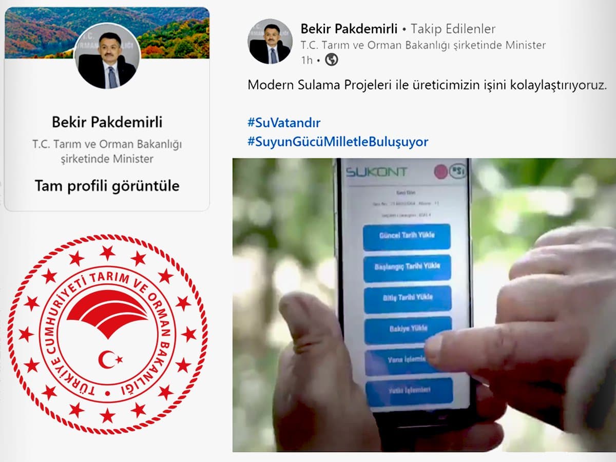 Tarım bakanımız Dr.Bekir Pakdemirli paylaşımları